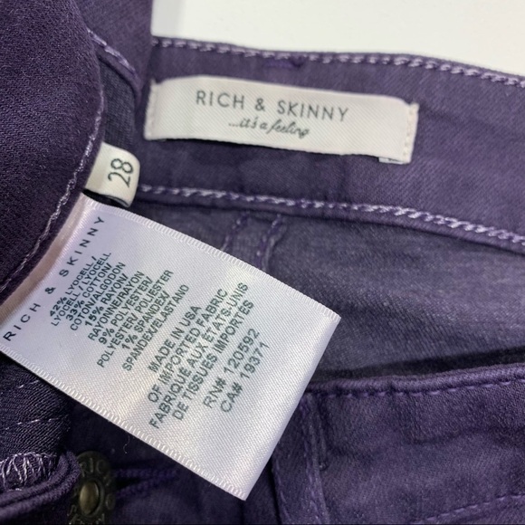 Rich & Skinny Women's Purple Skinny Jeans - Picture 4 of 8